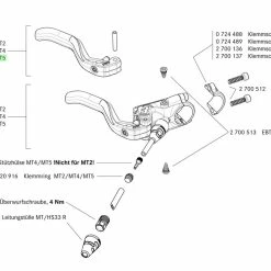 MAGURA MT5 Brake Lever 2-Finger Aluminum From 2015 -Pneus Soldes Magasin 2700538 1