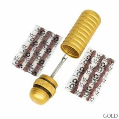 Peaty's Holeshot Tubeless Puncture Plugger Kit -Pneus Soldes Magasin 5060541583962PeatysHoleshotTubelessPuncturePluggerKitgold labelled