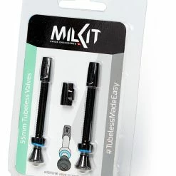MilKit Valve Pack Tubeless Valves -Pneus Soldes Magasin MilKit Valve Pack Tubeless Ventile 55