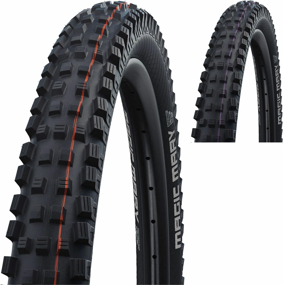 Schwalbe Magic Mary Evo Super Gravity 26" Addix E-25 Pneus Pliants 1 Schwalbe Magic Mary Evo Super Gravity 26" Addix E-25 Pneus Pliants