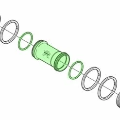 Shimano Boîtier De Pédalier XTR/XT -Pneus Soldes Magasin Shimano Y1E598210 a