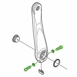 Shimano Vis De Serrage (M6 X 19) Avec Rondelle Pour Bras De Manivelle -Pneus Soldes Magasin Shimano Y1KS98030 b