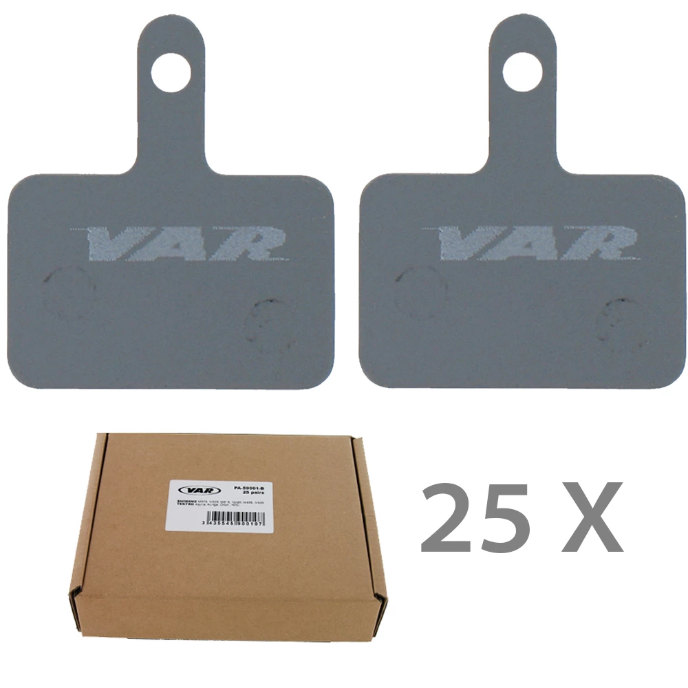 Var Plaquettes De Disque Pour Shimano M575/M525/M486/M445 (emballage Pour 25 Ateliers) 1 Var Plaquettes De Disque Pour Shimano M575/M525/M486/M445 (emballage Pour 25 Ateliers)